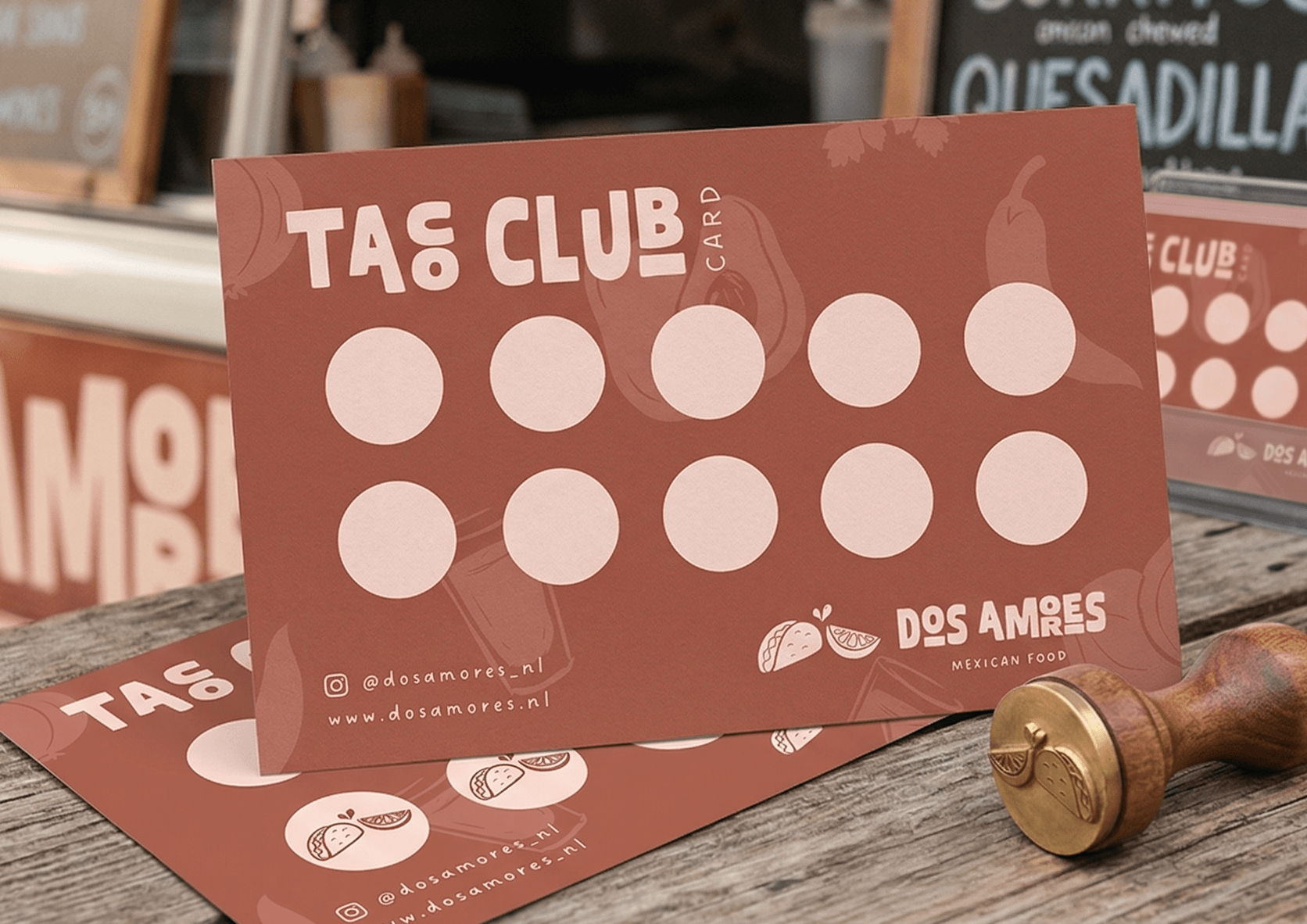 Taco Club Card - Dos Amores